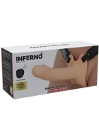 Hidden Desire hohler Penis-Strap-on mit Vibration Beige 16 cm