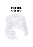 Hidden Desire Extreme Elektro Penisk&auml;fig mit Schloss Transparent