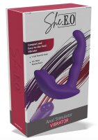 She.E.O. Anal Stimulator Vibrator Purple &Oslash; 2 cm