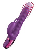 She.E.O. Swirl Thrusting Rabbit Vibrator Purple 26 cm