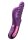 She.E.O. Swirl Thrusting Rabbit Vibrator Purple 26 cm