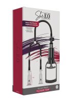 She.E.O. Vacuum Nipple Pleasure Pump Black S-M &Oslash; 3 cm