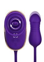 She.E.O. Licking Clitoral Pump & Anal Stimulator Purple 9 cm &Oslash; 5.3 cm