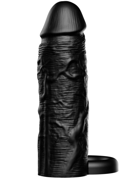Hidden Desire Inferno Penis Sleeve Liquid Silicone Schwarz 15 cm &Oslash; 4 cm