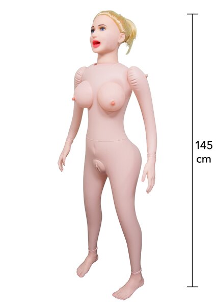Hidden Desire Fuck Dolls Lusty Lola Aufblasbare Puppe Beige 145 cm