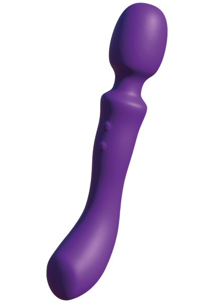 She.E.O. Dual-Sided Massaging Vibrating Wand Purple 24 cm &Oslash; 4.3 cm