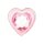 Easytoys Glass Anal Plug with Heart Base Pink &Oslash; 3.9 cm