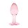 Easytoys Glass Anal Plug with Heart Base Pink &Oslash; 3.8 cm