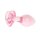 Easytoys Glass Anal Plug with Heart Base Pink &Oslash; 3.8 cm