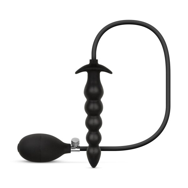 Easytoys Inflatable Anal Plug with Pump Black 20 cm &Oslash; 3.7 cm