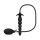 Easytoys Inflatable Anal Plug with Pump Black 20 cm &Oslash; 3.7 cm