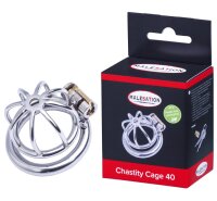 Malesation Chastity Cage 40 Silber 4,8 cm &Oslash; 4 cm