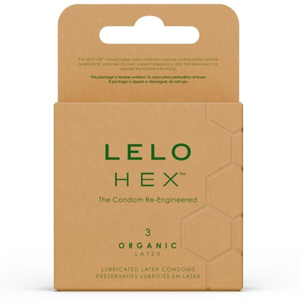 LELO Hex Organic Condom Box 3 St&uuml;ck