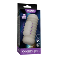 LoveToy Knights Ring Vibrating Dual Purpose Sleeve Wavy...