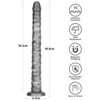 LoveToy King Sized Vibrating Vibrax Slider 40,5cm Silver