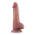 LoveToy - Power Cock 21,5cm - Vibrating Dual Desinty - Nude