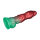 LoveToy Dual Density  Inflatable Dildo 10" / 25 cm Red/Green