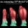 LoveToy Dual Density Inflatable Dildo 8" / 20 cm Red/Green