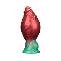 LoveToy Dual Density Inflatable Dildo 7,5" / 19 cm Red/Green