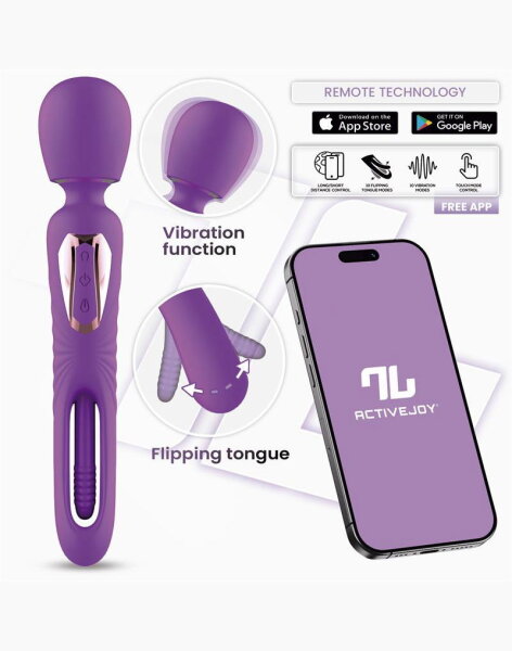 INTOYOU Salma Wand with Flipping Tongue (with App Control) Purple
