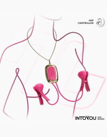 INTOYOU Tickly Nipple Clamps with Necklace (with App Control) - Pink