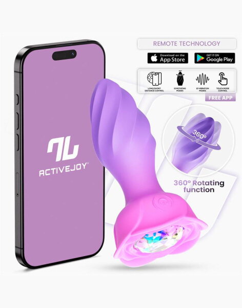 INTOYOU Moxy Butt Plug 360&ordm; Rotation (with App Control) Lila