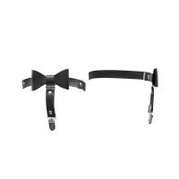 Amorable Strumpfhalter-Set Schwarz One Size