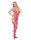 Amorable Bodystocking with Stockings 3-Piece Set Pink One Size