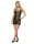 Amorable Wetlook Lace Dress Black S