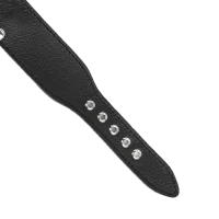 Rimba Halsband mit Metallketten Silber Schwarz