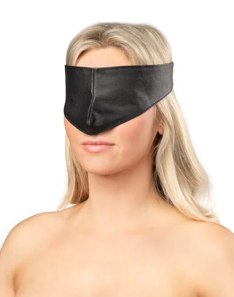 Rimba Leather Eye Mask Black