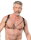 Rimba Leder-Brustharness mit Ketten Schwarz One Size