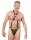 Rimba Leder-K&ouml;rperharness mit Slip Schwarz One Size