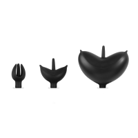 Rimba Keuschheitsg&uuml;rtel aus Leder mit aufblasbarem Analplug Schwarz