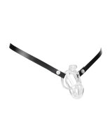 Rimba Leather Waist Belt for Cock Cages Black One Size