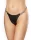 Rimba Leather Thong with Detachable Chains Black Silver One Size