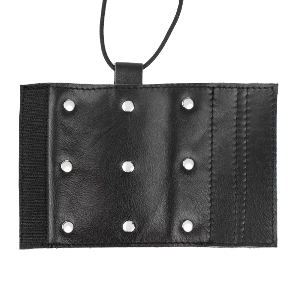 Rimba Leather Penis Sleeve with Nails Black