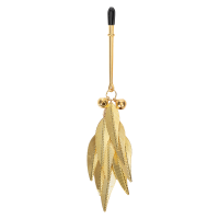 Rimba Nipple Clamps with Feathers Gold