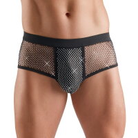 Svenjoyment Pants mit Glitzersteinchen Schwarz XL