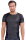 NEK Betonendes Kurzarm-Shirt Schwarz Blau L
