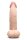 B-Vibe Slipskin Realistic Silicone Dildo 8 Inch Curved Cream