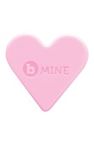 B-Vibe Silicone Anal Plug Heart Base Pink