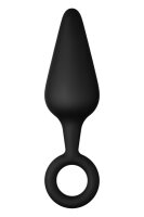Forto F-10 Silicone Plug W/ Pull Ring Large Schwarz