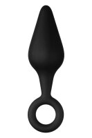 Forto F-10 Silicone Plug W/ Pull Ring Small Schwarz