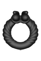Forto F-24 Textured Vibrating Cockring Black