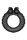Forto F-24 Textured Vibrating Cockring Black