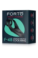 Forto F-48 Vibrierender Doppel-C-Ring Schwarz