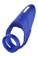 Forto F-48 Vibrierender Doppel-C-Ring Blau