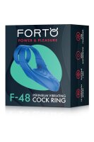 Forto F-48 Vibrierender Doppel-C-Ring Blau