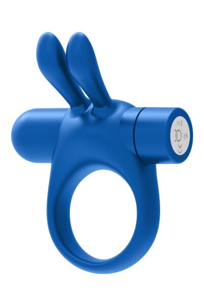 Forto Bunny Vibrierender Penisring Blau